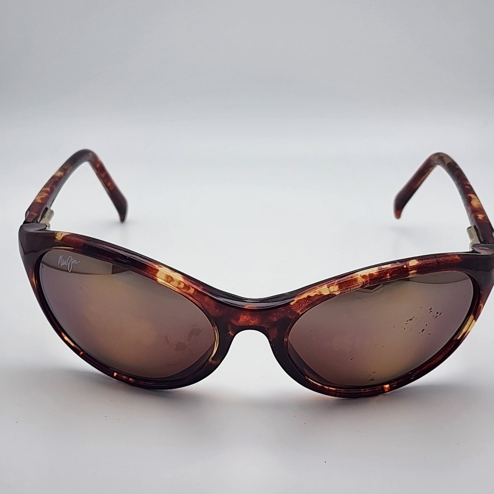 Maui Jim Polarized Tortoiseshell Sunglasses & Case - Picture 4 of 10